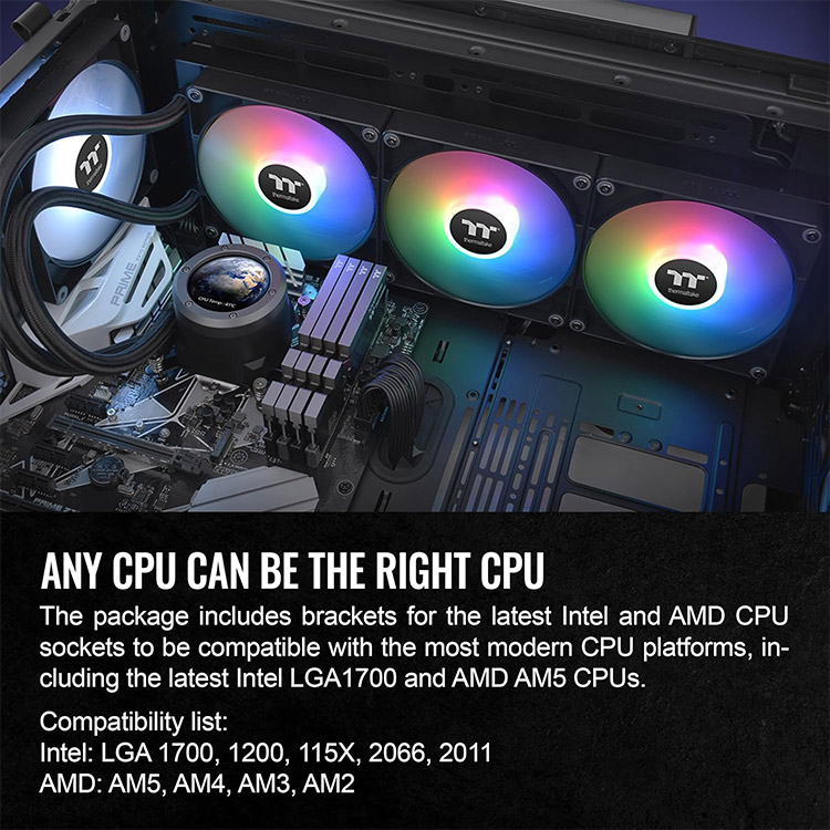 خرید کولر پردازنده Thermaltake TH360 V2 Ultra ARGB - سیاه